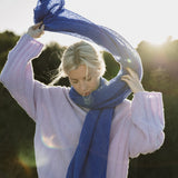 Breezy Betty Scarf in Eternal Blue