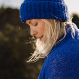 Rosa Beanie in Eternal Blue
