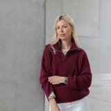 Clever Cleo Jumper Burgundy