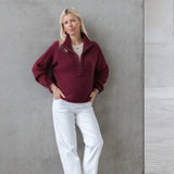 Clever Cleo Jumper Burgundy