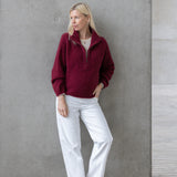 Clever Cleo Jumper Burgundy