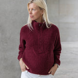 Clever Cleo Jumper Burgundy