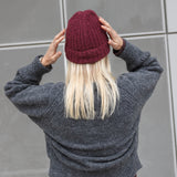 Hipster Beanie in Burgundy