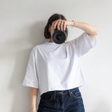 Oversized Cropped T-shirt in White