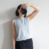 Sporty tank top in Cristal Blue