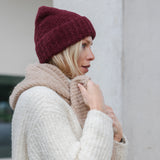 Rosa Beanie Burgundy