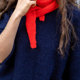 Knitted T-shirt Night blue