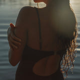 Linda Smock Swimsuit in Aubergine