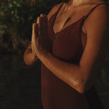 Linda Smock Swimsuit in Aubergine