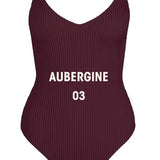 Linda Smock Swimsuit in Aubergine
