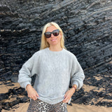 Basic Billy Jumper in Light Grey