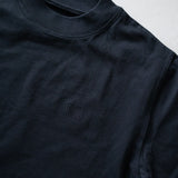 Oversized Cropped T-shirt in Black