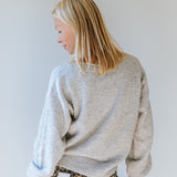 Heartshaped Jumper in Light Grey