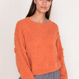 Dotty Daisy Jumper in Carrot