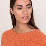 Dotty Daisy Jumper in Carrot