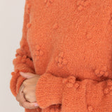 Dotty Daisy Jumper in Carrot