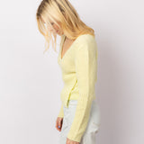 Wrap Jumper in Heavenly Yellow