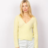 Wrap Jumper in Heavenly Yellow