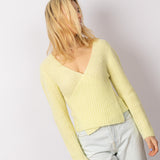 Wrap Jumper in Heavenly Yellow