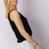 Linnen Tanktop in Black