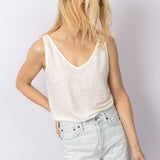 Linnen Tanktop in Off White