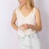 Linnen Tanktop in Off White