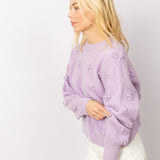 Dotty Daisy Jumper in Violet Amethyst