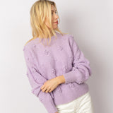 Dotty Daisy Jumper in Violet Amethyst