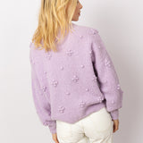 Dotty Daisy Jumper in Violet Amethyst