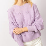 Dotty Daisy Jumper in Violet Amethyst