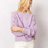 Dotty Daisy Jumper in Violet Amethyst