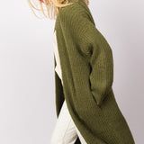 Cozy Cardigan in Grounding Green