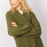 Cozy Cardigan in Grounding Green