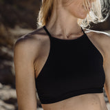 Surf Bikini Top in Black