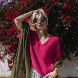 Breezy Betty Scarf in Grounding Green