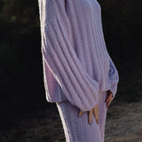 Rosalie Trousers in Violet Amethyst