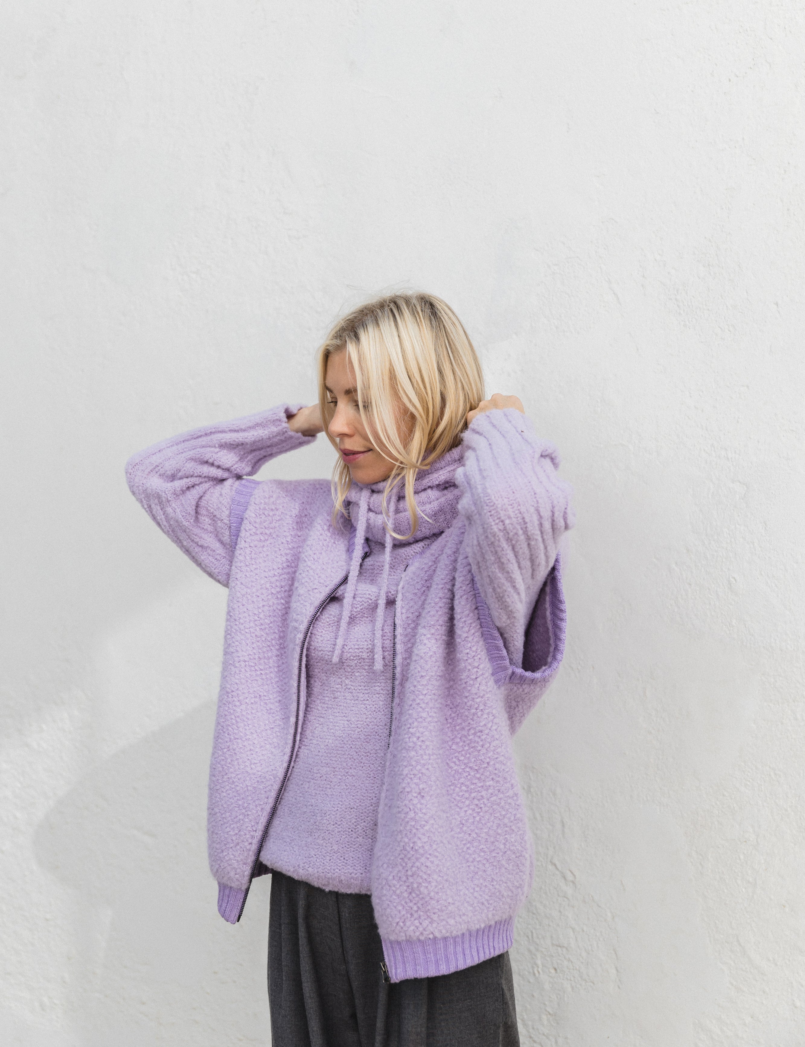 Sloppy Stevie Jumper in Violet Amethyst