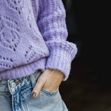 Ajour Jumper in Violet Amethyst