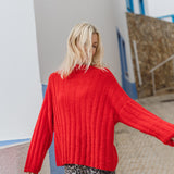 Rosalie Jumper in Rooting Red