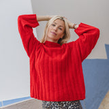 Rosalie Jumper in Rooting Red