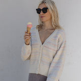 Soft Striped cardigan