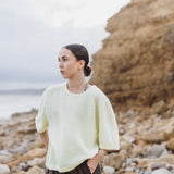 Knitted T-shirt in Heavenly Yellow