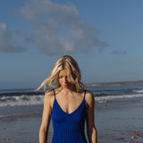 Linda Smock Swimsuit in Eternal Blue