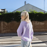 Ajour Jumper in Violet Amethyst