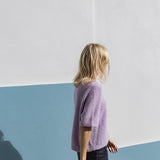 Knitted T-shirt in Violet Amethyst