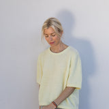 Knitted T-shirt in Heavenly Yellow