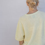 Knitted T-shirt in Heavenly Yellow