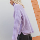 Sloppy Stevie Jumper in Violet Amethyst