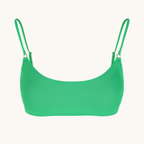 Classic Dominga Bikini Top in Heart Green