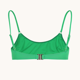 Classic Dominga Bikini Top in Heart Green